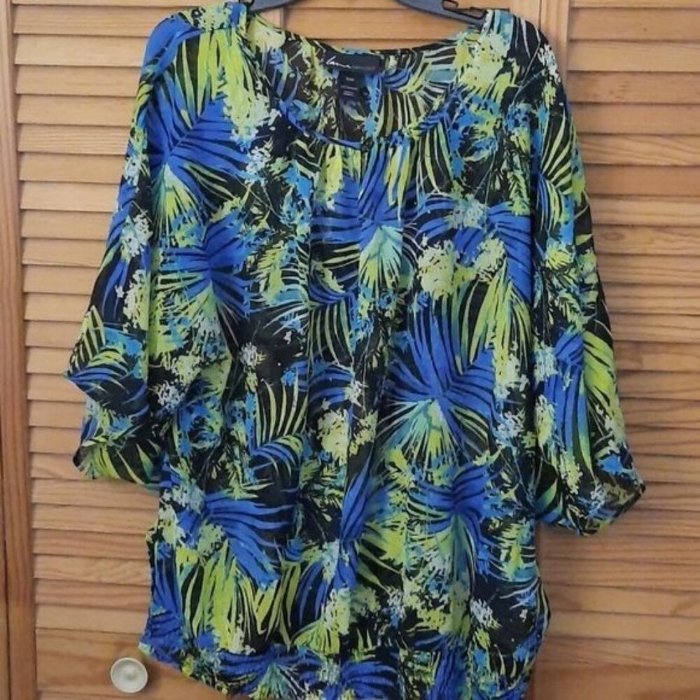 Lane Bryant Cap Sleeve Elastic Waistband Tunic